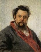Ilya Repin, Portrait of Modest Mussorgsky